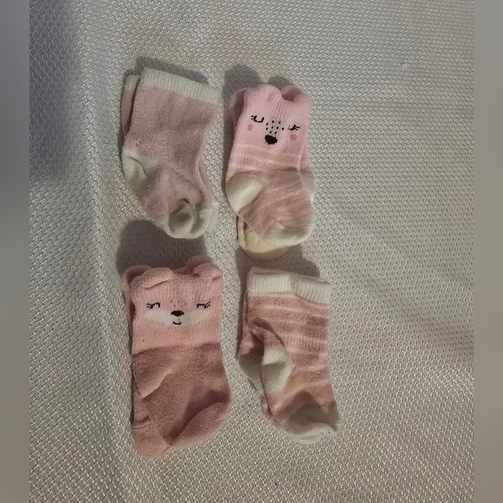 🚨3/30% OFF🚨 Set Of 4 Newborn Baby Socks